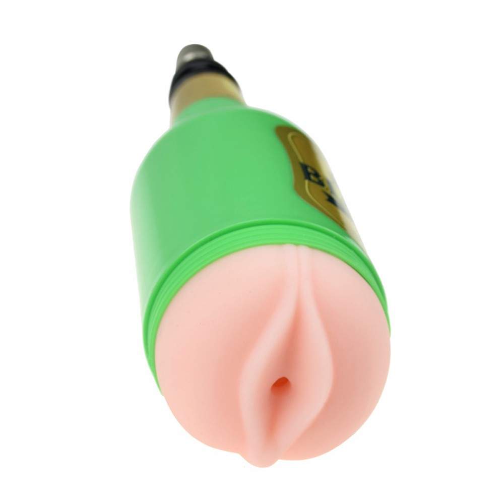 Green Beer Mug Masturbation Pussy Cup For Automatic Retractable Sex Machine