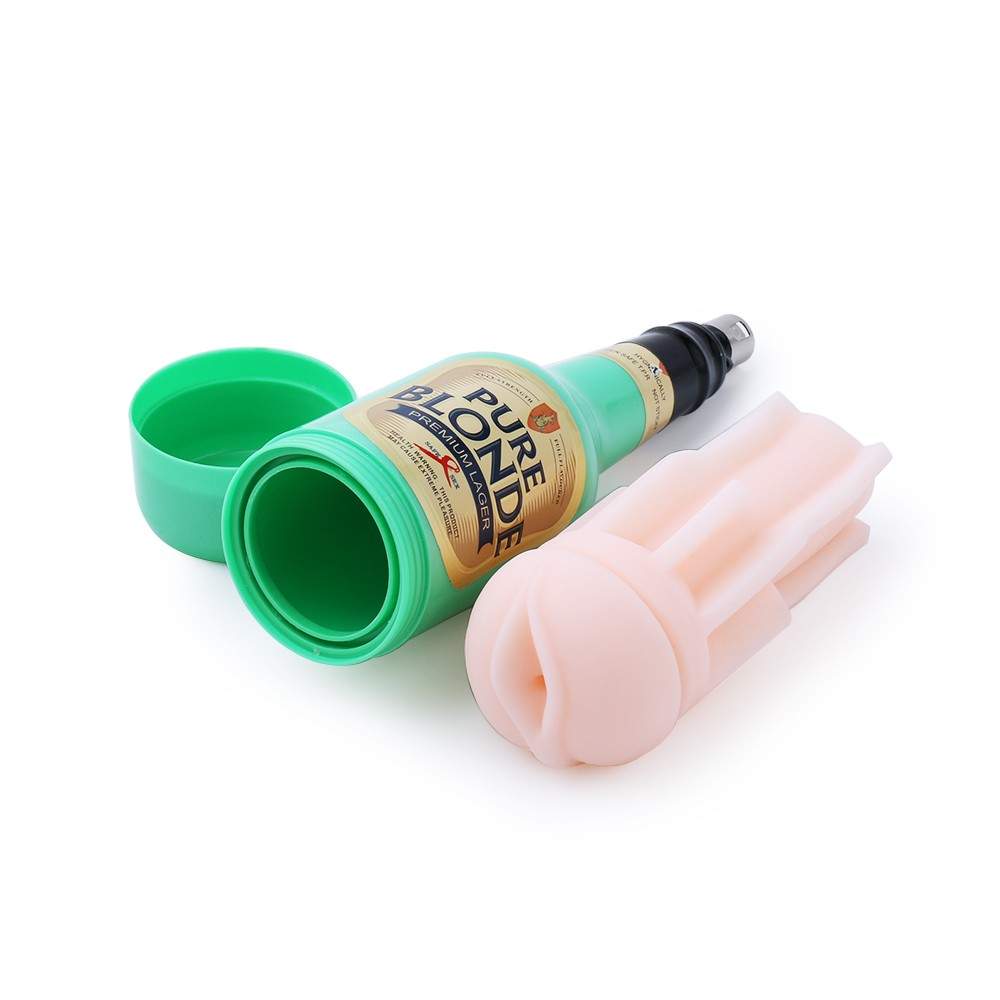 Green Beer Mug Masturbation Pussy Cup For Automatic Retractable Sex Machine