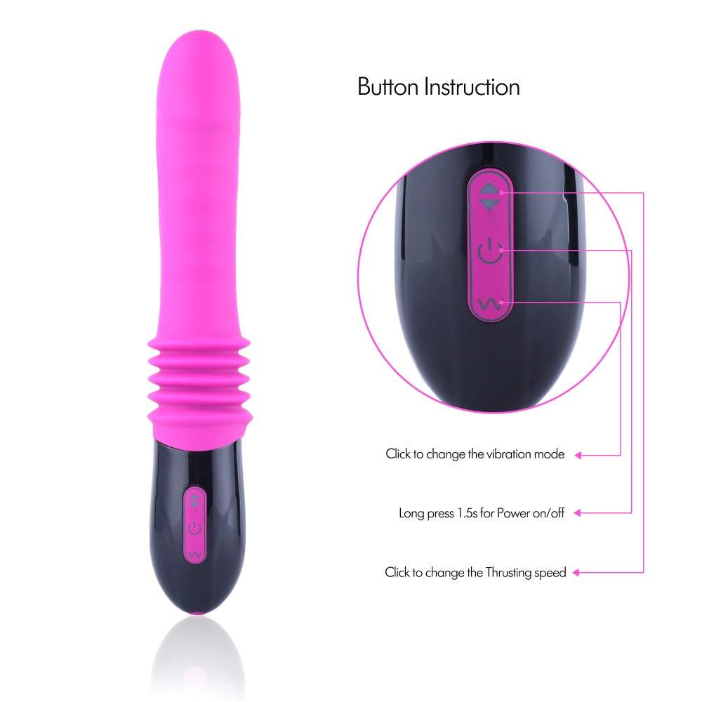 Hismith Mini Thrusting Machine & Vibrator 2 in 1 Thrusting Speed Dildo Vibrator
