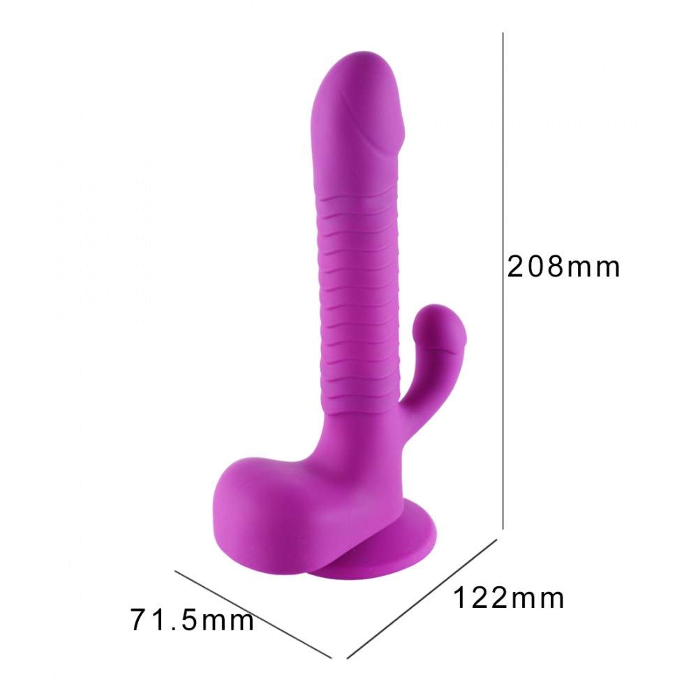 G Spot Vibrating Dildo Vibrator for Women Clitoral & Anal Stimulation with Remote Controller