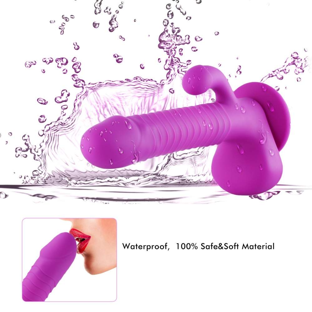 G Spot Vibrating Dildo Vibrator for Women Clitoral & Anal Stimulation with Remote Controller