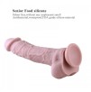 Premium Silicone Dildo,Realistic Penis With Suction Cup (Large)