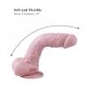 Premium Silicone Dildo, Realistic Penis With Suction Cup (Medium)