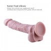 Premium Silicone Dildo, Realistic Penis With Suction Cup (Medium)