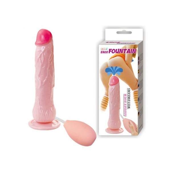 Realistic Vibrating Dildo With Fountain Squirt Like A Real Man
