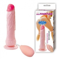 Realistic Vibrating Dildo With Fountain Squirt Like A Real Man