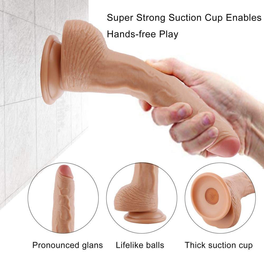 Sinloli Remote Controlled Vibrating Dildo,With Suction Cup