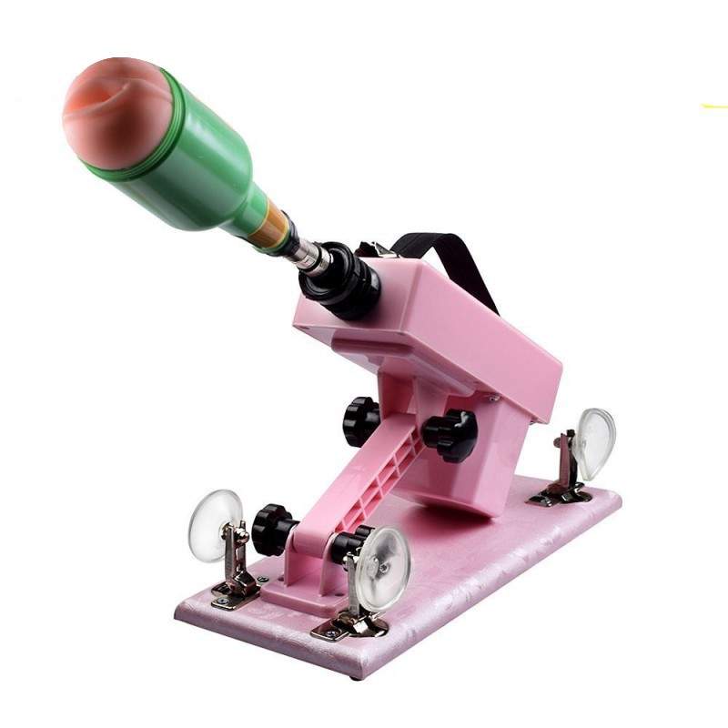 Hismith Adjustable Speed Automatic Sex Machine With Quality Dildo Accessories - Pink