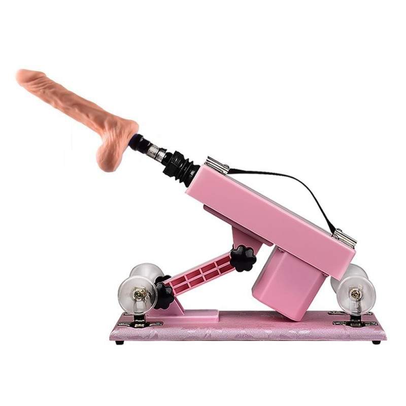 Hismith Adjustable Speed Automatic Sex Machine With Quality Dildo Accessories - Pink