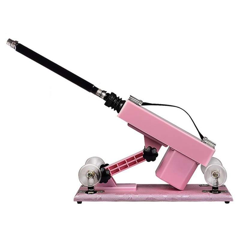Hismith Adjustable Speed Automatic Sex Machine With Quality Dildo Accessories - Pink