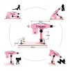Hismith Adjustable Speed Automatic Sex Machine With Quality Dildo Accessories - Pink