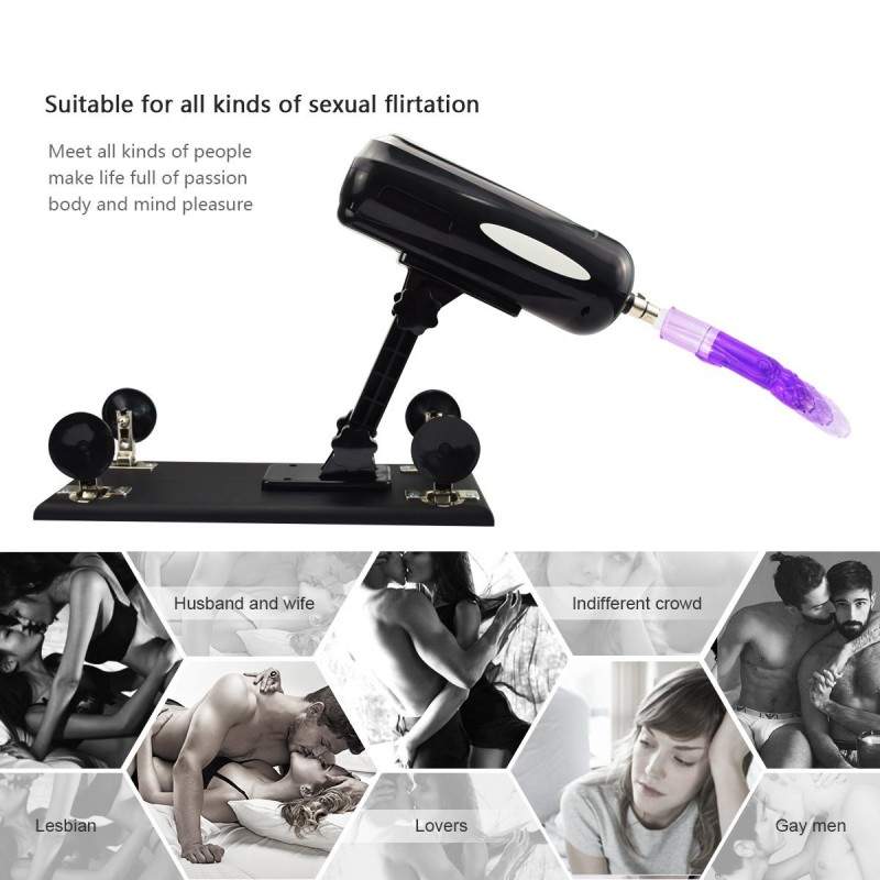 Hismith Automatic Sex Machine Speed Adjustable With Big Dildo Masturbation - A