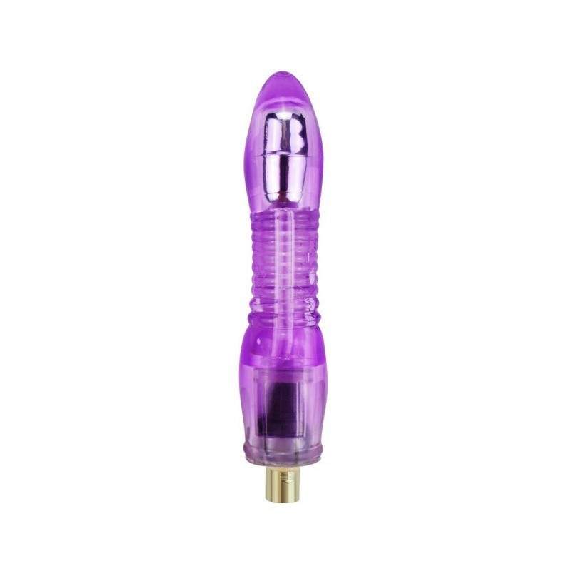PVC Vibrating Dildo, Color: Purple