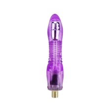 PVC Vibrating Dildo, Color: Purple