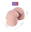 SINLOLI 6.7KG Life Size Virgin Pussy Ass Doll, 3D Realistic Male Masturbator Ass Vagina Anal Sex Toys