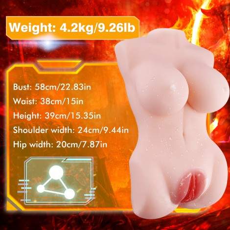 SINLOLI Torso Sex Love Doll Male Masturbator Sex Doll With Vagina Anal Breast