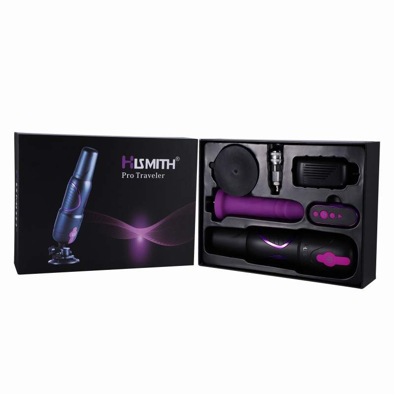 Hismith Pro Traveler, Portable Sex Machine With Remote Controller - KlicLok System