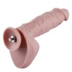 9" Huge Silicone Dildo For Hismith Sex Machine With KlicLok Connector, 6.5" Insertable Length, Flesh