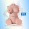 SINLOLI 7KG Realistic 3D Male Masturbator, Half Body Sex Doll with Vagina and Anal