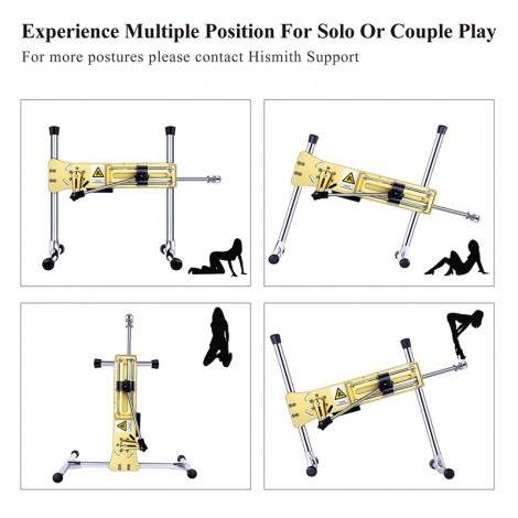 Hismith Premium Sex Machine Colorful Series, Gold/ Purple/ Red/ Blue 