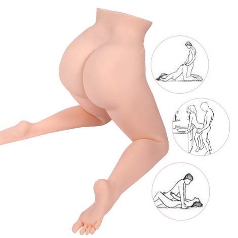 SINLOLI Black Silk Stockings Long Legs Life Size Sex Doll, 3D Realistic Male Masturbator Sex Toys, Sexy legs 
