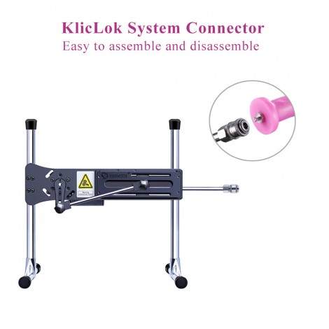 Hismith 6.7" Smooth Silicone Anal Dildo For Hismith Sex Machine - KlickLok Connector