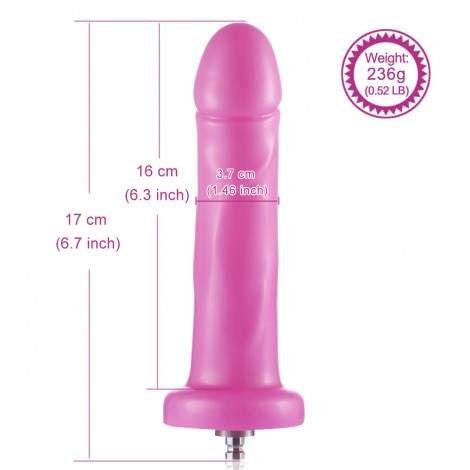 Hismith 6.7" Smooth Silicone Anal Dildo For Hismith Sex Machine - KlickLok Connector