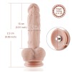 8.6" Original Silicone Dildo For Hismith Sex Machine With KlicLok Connector, 5.9" Insertable Length