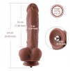 9.45" Silicone Dildo For Hismith Sex Machine With KlicLok Connector, 7.5" Insertable Length,Flesh