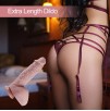 9" Huge Silicone Dildo For Hismith Sex Machine With KlicLok Connector, 6.5" Insertable Length, Flesh