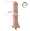 7.1" Beaded Anal Dildo for Hismith Premium Machine with KlicLok System