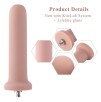 6.9" Silicone Anal Dildo for Premium Sex Machine with KlicLok System