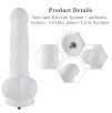 8.6" Original Silicone Dildo For Hismith Sex Machine With KlicLok Connector, 5.9" Insertable Length