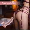8.66" Original Silicone Dildo For Hismith Sex Machine With KlicLok Connector, 5.91" Insertable Length