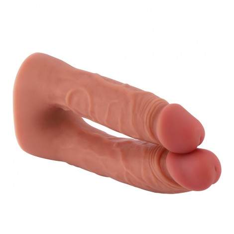 Hismith Lifelike Realistic Double Penetrator Vac-U-Lock Dildo 8 Inch