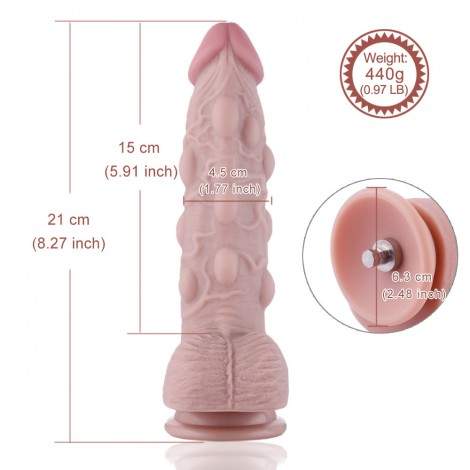 Hismith Bumps Silicone Dildo G-Spot Stimulate Cock for Premium Sex Machine