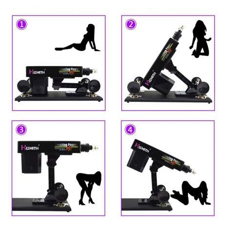 Hismith Upgrade Sex Machines Working with Jelly Realistic Dildo