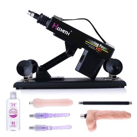 Hismith Upgrade Sex Machines Working with Jelly Realistic Dildo
