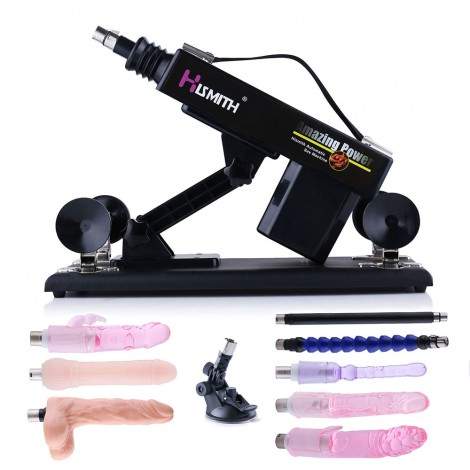 Hismith Upgrade Sex Machines Working with Jelly Realistic Dildo