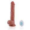 HISMITH Realistic dildo vibrator, 6 vibration modes and 6 thrust speeds G-spot vibration dildo,strong suction cup for women 