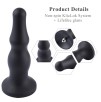 Hismith 7.4" Dual-Ripple Silicone Anal Plug With KlicLok System For Hismith Premium Sex Machine
