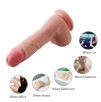 SINLOLI Double Layered Silicone Dildo with Suction Cup, 9 Inch /22.9cm , 16.75 Ounce / 475g