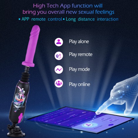 Hismith Pro Traveler, Portable Sex Machine With Remote Controller - KlicLok System