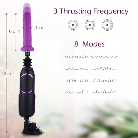 Hismith Pro Traveler, Portable Sex Machine With Remote Controller - KlicLok System