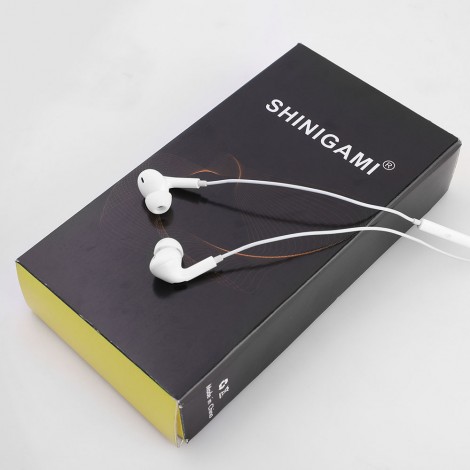 SHINIGAMI Wired Earbud, Headphones with 3.5mm Plug, Compatible with iPhone and Android Smartphones, iPad MP3