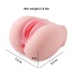 SINLOLI Pussy Anal Ass Doll, 3D Realistic Male Masturbator Vagina Anus Butt Sex Toys (2.6 IB / 1.18 KG)