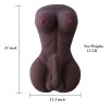 SINLOLI Love Doll Sex Doll Torso,Premium Sex Toys for Men Women and Couples (Black)