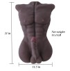 SINLOLI Love Doll Sex Doll Torso,Premium Sex Toys (Black)